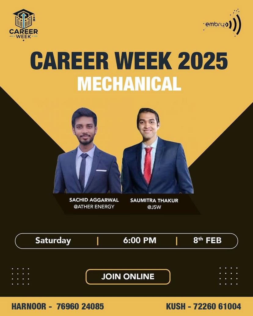 Career Week 2025: Mechanical Engineering