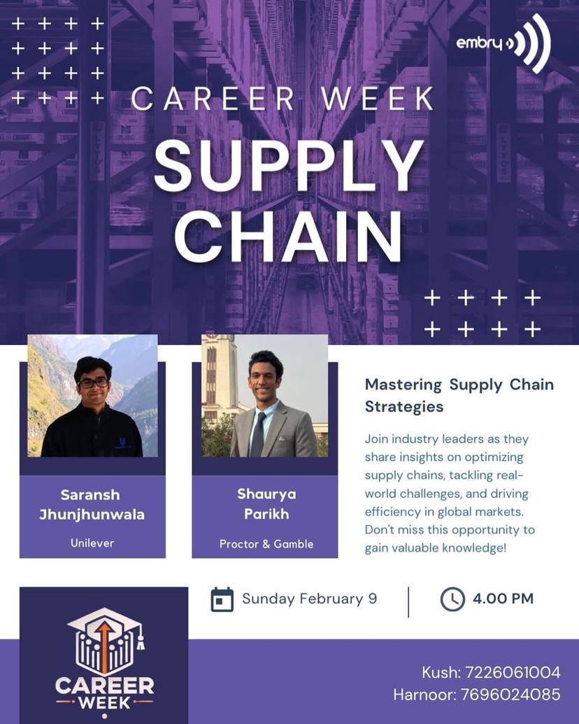 Career Week 2025: Supply Chain